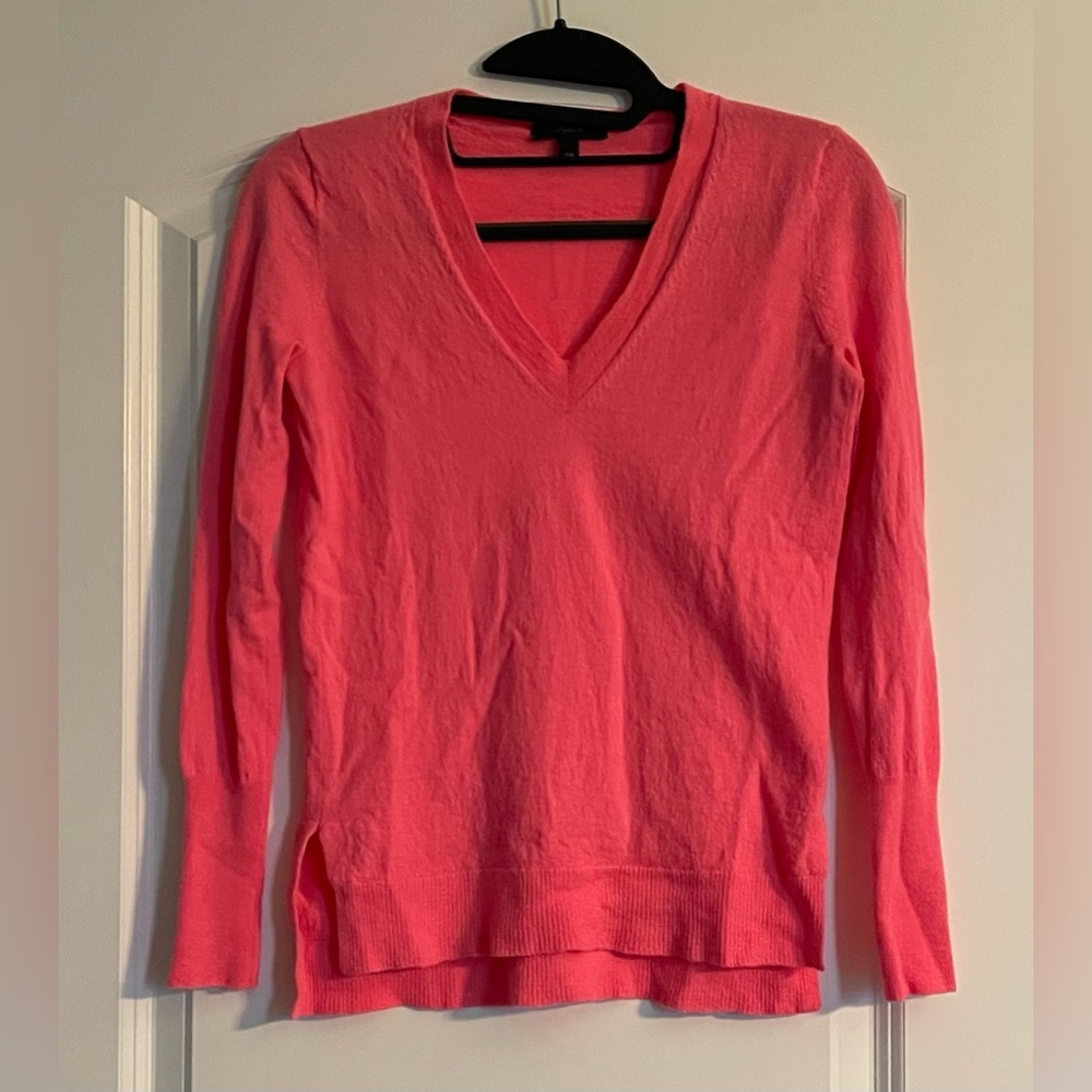 J Crew Classic Cashmere V-Neck Sweater
